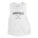 Knoxville Golf Women's Flowey Scoopneck Muscle Tank-White-Allegiant Goods Co. Vintage Sports Apparel