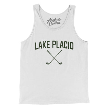 Lake Placid Golf Men/Unisex Tank Top-White-Allegiant Goods Co. Vintage Sports Apparel