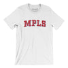 Mpls Varsity Men/Unisex T-Shirt-White-Allegiant Goods Co. Vintage Sports Apparel