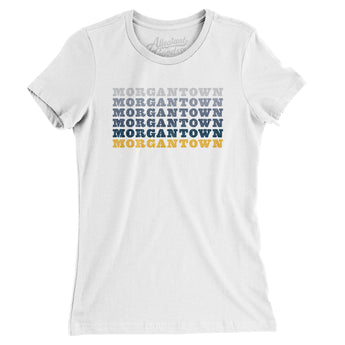 Morgantown Repeat Women's T-Shirt-Allegiant Goods Co. Vintage Sports Apparel
