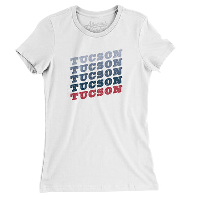 Tucson Vintage Repeat Women's T-Shirt-White-Allegiant Goods Co. Vintage Sports Apparel
