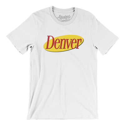 Denver Seinfeld Men/Unisex T-Shirt-White-Allegiant Goods Co. Vintage Sports Apparel