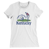 I Have A Tee Time In Kentucky Women's T-Shirt-White-Allegiant Goods Co. Vintage Sports Apparel