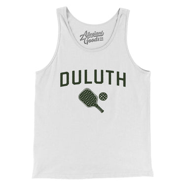 Duluth Pickleball Men/Unisex Tank Top-White-Allegiant Goods Co. Vintage Sports Apparel