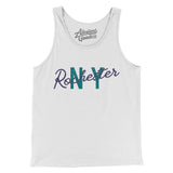 Rochester Ny Overprinted Men/Unisex Tank Top-Allegiant Goods Co. Vintage Sports Apparel