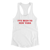 I've Been To New York Women's Racerback Tank-Allegiant Goods Co. Vintage Sports Apparel
