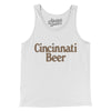 Cincinnati Beer Men/Unisex Tank Top-White-Allegiant Goods Co. Vintage Sports Apparel