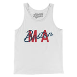Boston Ma Overprint Overprinted Men/Unisex Tank Top-Allegiant Goods Co. Vintage Sports Apparel