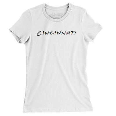 Cincinnati Friends Women's T-Shirt-White-Allegiant Goods Co. Vintage Sports Apparel