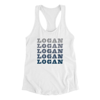Logan Repeat Women's Racerback Tank-Allegiant Goods Co. Vintage Sports Apparel