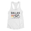 Dallas Cycling Women's Racerback Tank-White-Allegiant Goods Co. Vintage Sports Apparel