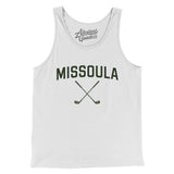 Missoula Golf Men/Unisex Tank Top-White-Allegiant Goods Co. Vintage Sports Apparel