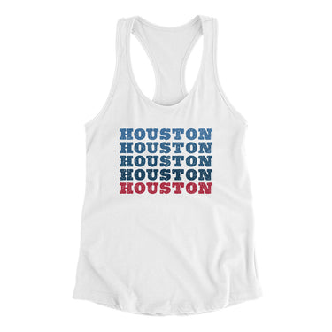 Houston Repeat Women's Racerback Tank-Allegiant Goods Co. Vintage Sports Apparel