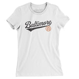 Baltimore Vintage Script Women's T-Shirt-Allegiant Goods Co. Vintage Sports Apparel