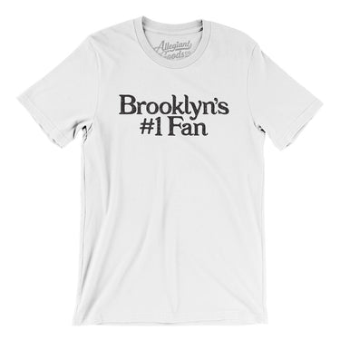 Brooklyn's Number 1 Fan Men/Unisex T-Shirt-White-Allegiant Goods Co. Vintage Sports Apparel