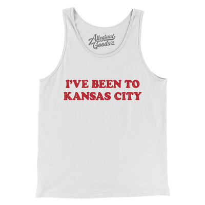 I've Been To Kansas City Men/Unisex Tank Top-White-Allegiant Goods Co. Vintage Sports Apparel