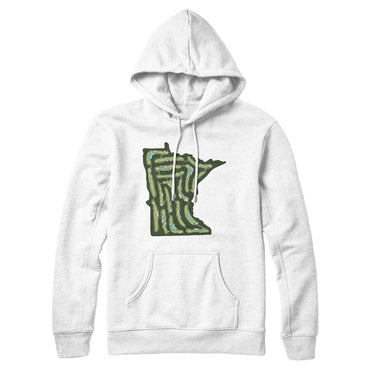 Minnesota Golf Course Hoodie-White-Allegiant Goods Co. Vintage Sports Apparel