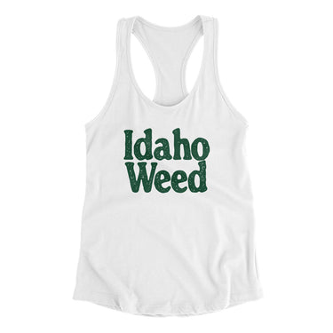 Idaho Weed Women's Racerback Tank-Allegiant Goods Co. Vintage Sports Apparel
