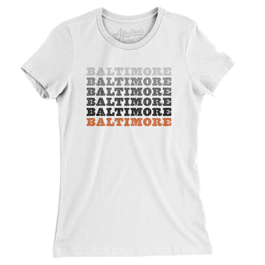 Baltimore Repeat Women's T-Shirt-Allegiant Goods Co. Vintage Sports Apparel