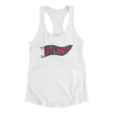Atlanta Pennant Women's Racerback Tank-Allegiant Goods Co. Vintage Sports Apparel