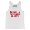 There's No Place Like St. Louis Men/Unisex Tank Top-White-Allegiant Goods Co. Vintage Sports Apparel