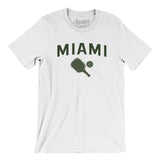Miami Pickleball Men/Unisex T-Shirt-White-Allegiant Goods Co. Vintage Sports Apparel