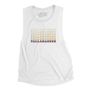 Tallahassee Repeat Women's Flowey Scoopneck Muscle Tank-Allegiant Goods Co. Vintage Sports Apparel