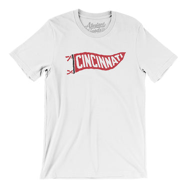 Cincinnati Pennant Men/Unisex T-Shirt-Allegiant Goods Co. Vintage Sports Apparel