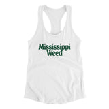 Mississippi Weed Women's Racerback Tank-Allegiant Goods Co. Vintage Sports Apparel