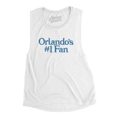 Orlando's Number 1 Fan Women's Flowey Scoopneck Muscle Tank-Allegiant Goods Co. Vintage Sports Apparel