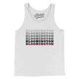 Bloomington Repeat Men/Unisex Tank Top-White-Allegiant Goods Co. Vintage Sports Apparel