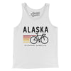 Alaska Cycling Men/Unisex Tank Top-White-Allegiant Goods Co. Vintage Sports Apparel