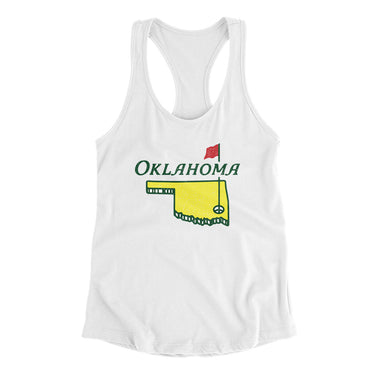 Oklahoma Golf Women's Racerback Tank-Allegiant Goods Co. Vintage Sports Apparel