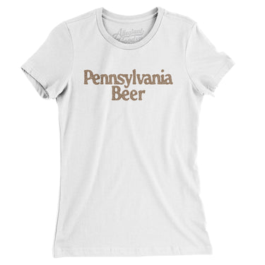Pennsylvania Beer Women's T-Shirt-White-Allegiant Goods Co. Vintage Sports Apparel