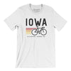 Iowa Cycling Men/Unisex T-Shirt-White-Allegiant Goods Co. Vintage Sports Apparel