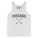 Chicago Golf Men/Unisex Tank Top-White-Allegiant Goods Co. Vintage Sports Apparel