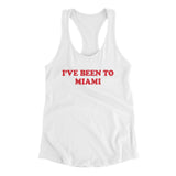 I've Been To Miami Women's Racerback Tank-Allegiant Goods Co. Vintage Sports Apparel