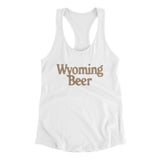 Wyoming Beer Women's Racerback Tank-Allegiant Goods Co. Vintage Sports Apparel