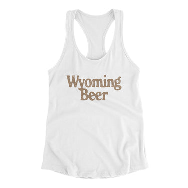 Wyoming Beer Women's Racerback Tank-Allegiant Goods Co. Vintage Sports Apparel