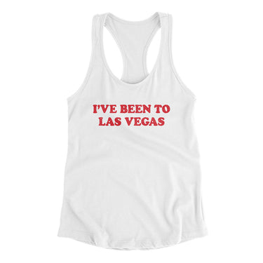 I've Been To Las Vegas Women's Racerback Tank-Allegiant Goods Co. Vintage Sports Apparel