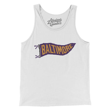 Baltimore Pennant Men/Unisex Tank Top-Allegiant Goods Co. Vintage Sports Apparel