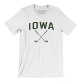 Iowa Golf Men/Unisex T-Shirt-White-Allegiant Goods Co. Vintage Sports Apparel
