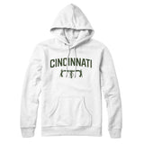Cincinnati Cycling Hoodie-White-Allegiant Goods Co. Vintage Sports Apparel