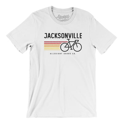 Jacksonville Cycling Men/Unisex T-Shirt-White-Allegiant Goods Co. Vintage Sports Apparel