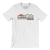 Cañon City Mountain Sunset Men/Unisex T-Shirt-White-Allegiant Goods Co. Vintage Sports Apparel