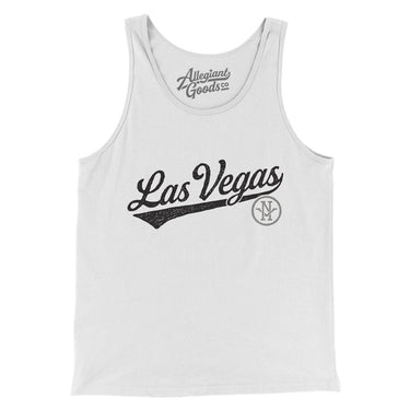 Las Vegas Vintage Script Men/Unisex Tank Top-Allegiant Goods Co. Vintage Sports Apparel
