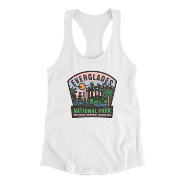 Everglades National Park Badge Women's Racerback Tank-Allegiant Goods Co. Vintage Sports Apparel