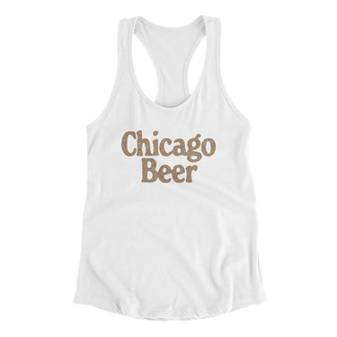Chicago Beer Women's Racerback Tank-Allegiant Goods Co. Vintage Sports Apparel