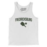 Fredericksburg Pickleball Men/Unisex Tank Top-White-Allegiant Goods Co. Vintage Sports Apparel