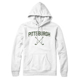Pittsburgh Golf Hoodie-White-Allegiant Goods Co. Vintage Sports Apparel